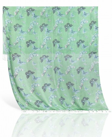 Палантин Женский S-BUTTERFLY/GR.PEACH